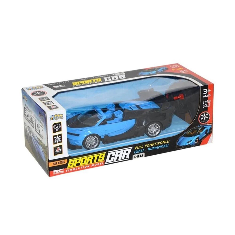 SPORTS CAR IŞIKLI PİLLİ FULL FONK. KUMANDALI KL.18