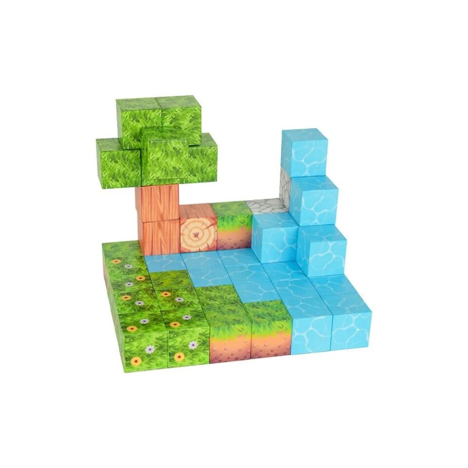 MAGNİVİTY MANYETİK BLOKLAR ORMAN TEMALI 47 PARÇA KL.24