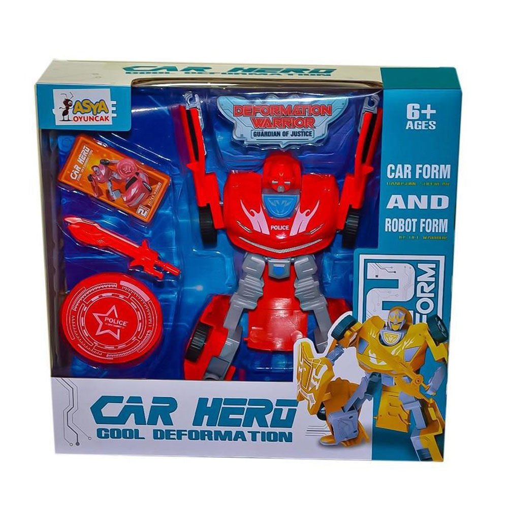 KUTULU CAR HERO TRANSFORMERS ROBOT KL.24