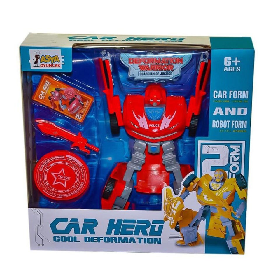 KUTULU CAR HERO TRANSFORMERS ROBOT KL.24