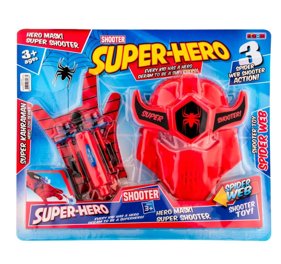KARTELA SÜPER HERO MASKELİ FIRLATICI SET KL.36