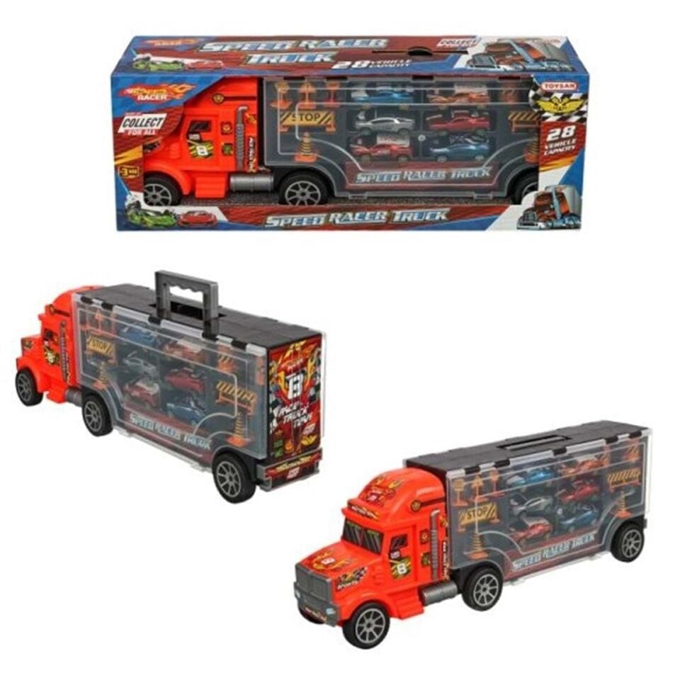 TOYSAN TIR SETİ LİGHTNİNG TRUCK 6 ARABALI KL.12