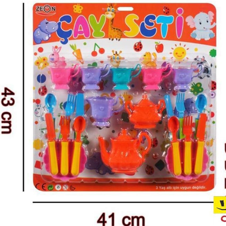 KARTELADA BÜYÜK ÇAY SETİ (ZEON) KL:40