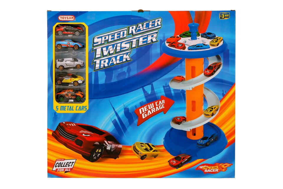 TOYSAN SPEED TWİSTER TRACK 5 METAL CARS KL.12