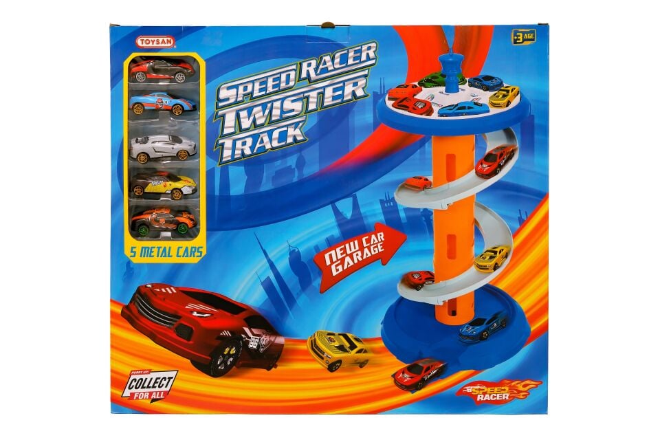 TOYSAN SPEED TWİSTER TRACK 5 METAL CARS KL.12