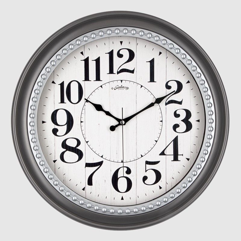 GALAXY PREMİUM DUVAR SAATİ FUME GRİ KL.8