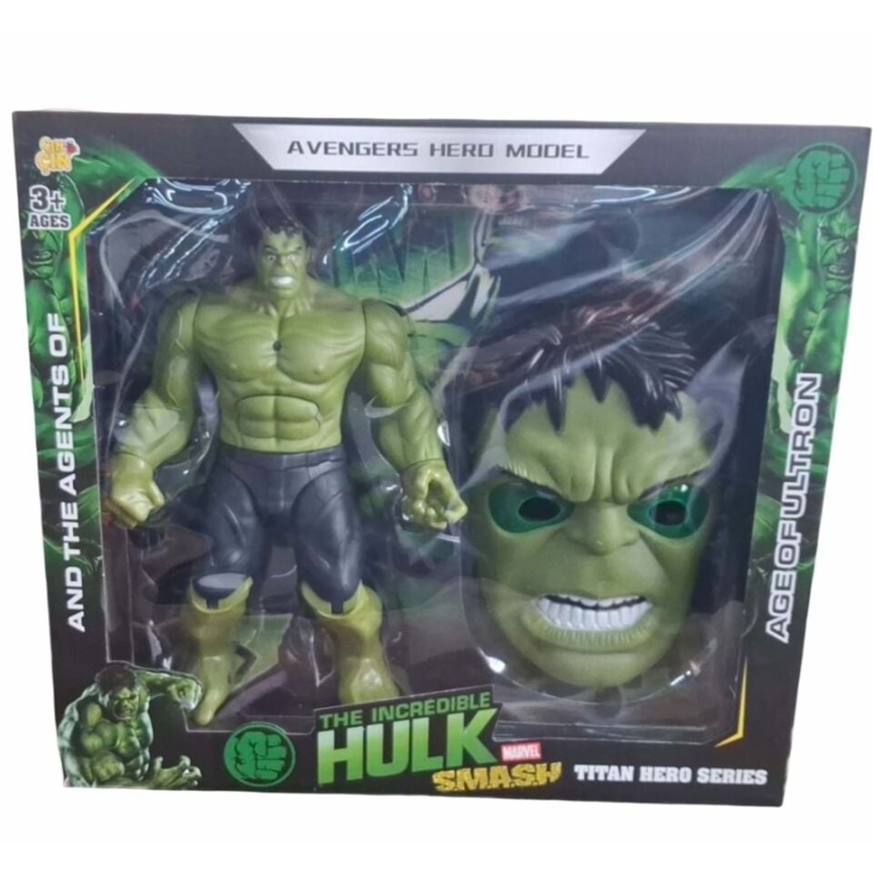 KUTULU MASKELİ BÜY.HULK SETİ KL.24