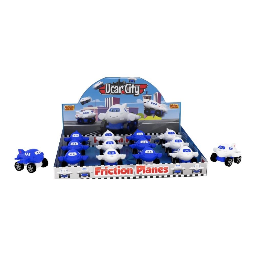UÇAR CİTY JUMBO UÇAK SÜRTMELİ 12PCS