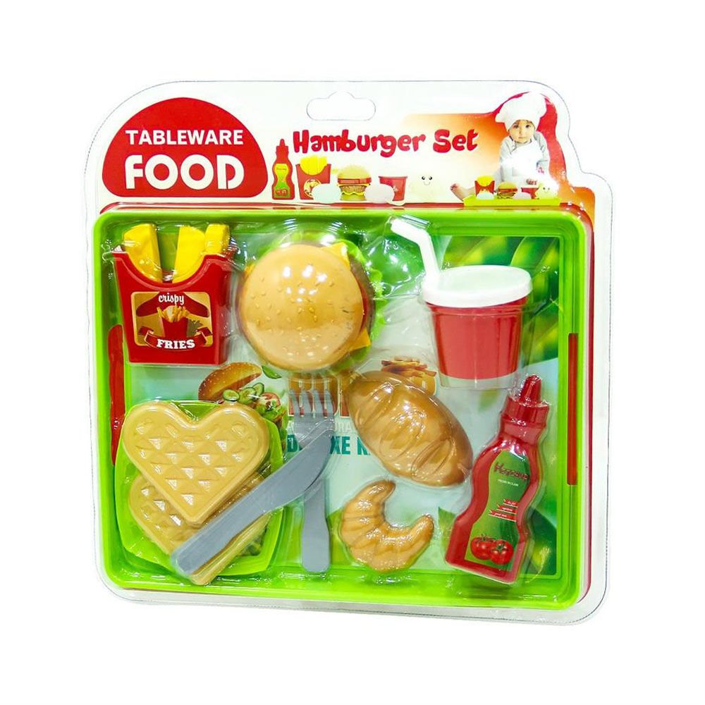 VAKUMLU MASADA HAMBURGER SETİ