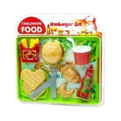 VAKUMLU MASADA HAMBURGER SETİ