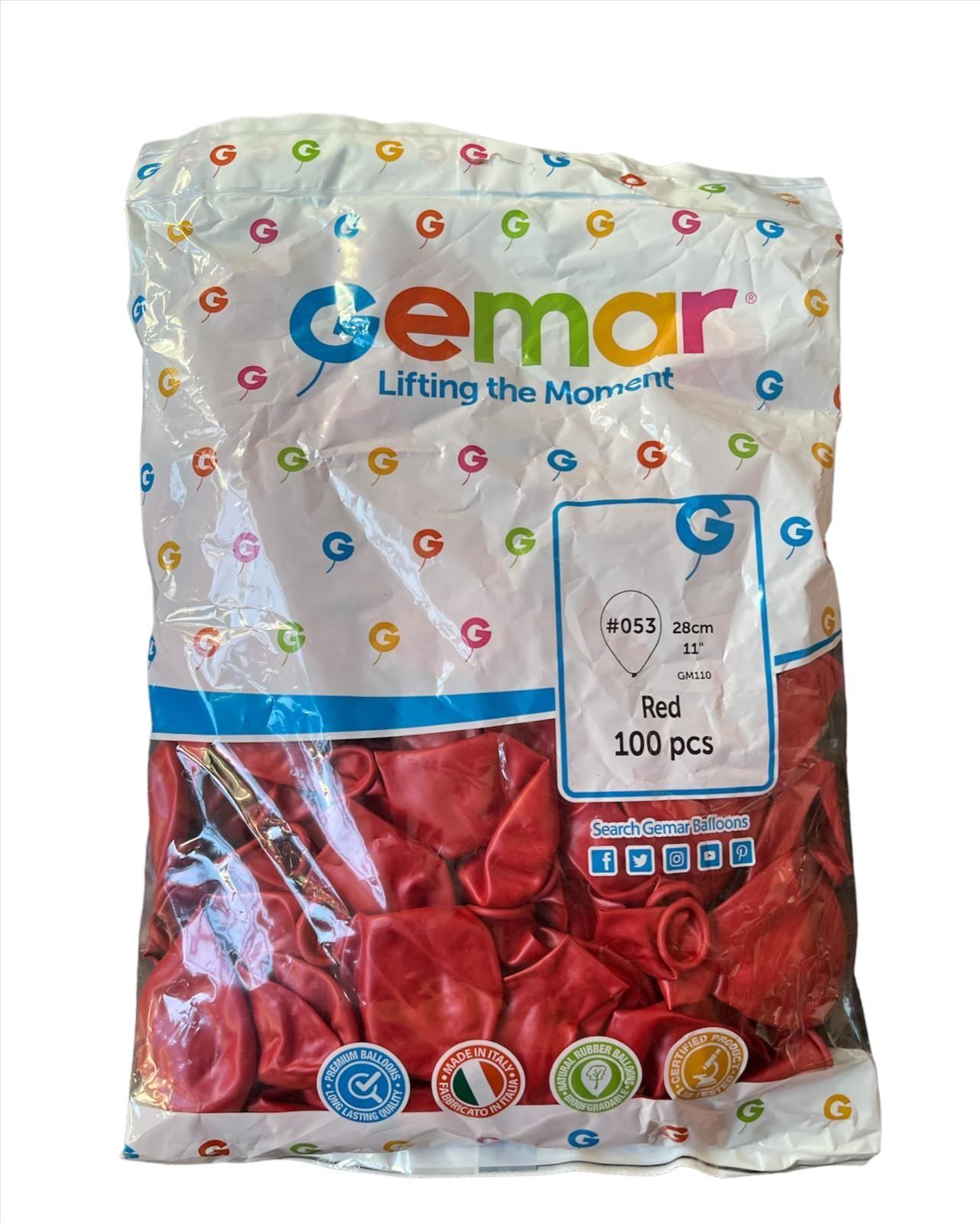 GEMAR METALİK BALON KIRMIZI