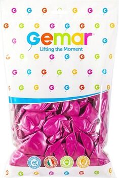 GEMAR METALİK BALON KOYU PEMBE