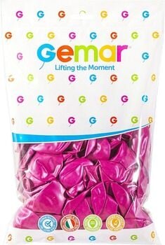 GEMAR METALİK BALON KOYU PEMBE
