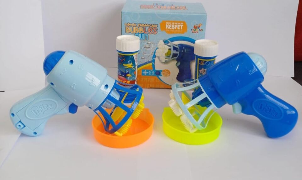 PİLLİ KÖPÜK TABANCASI MAVİ KL.56