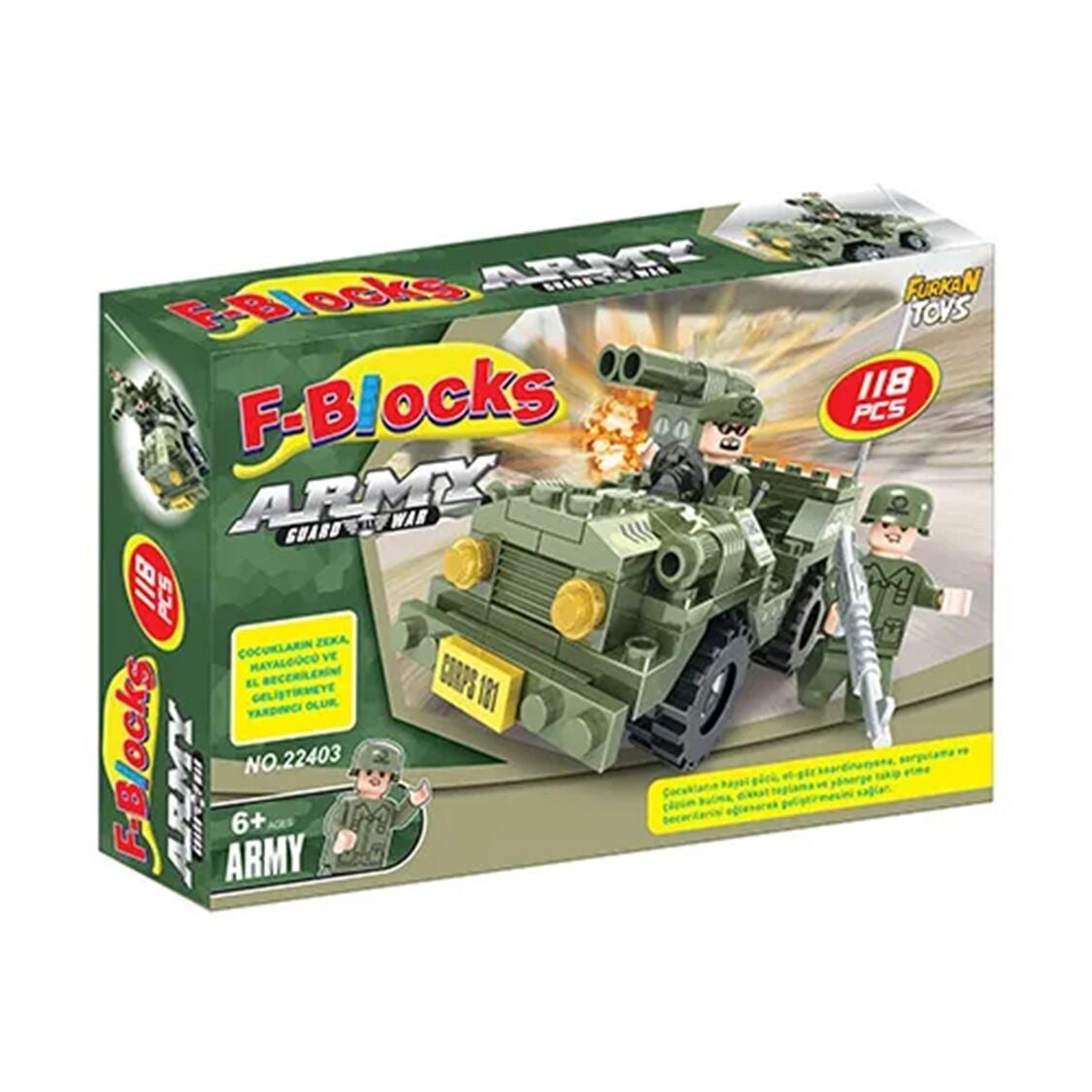 F BLOCKS ASKER SERİ 118 PARÇA