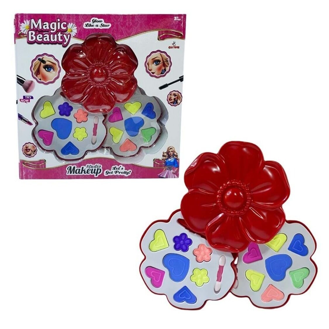 KUTULU PAPATYA İKİLİ MAKYAJ SETİ KL.60