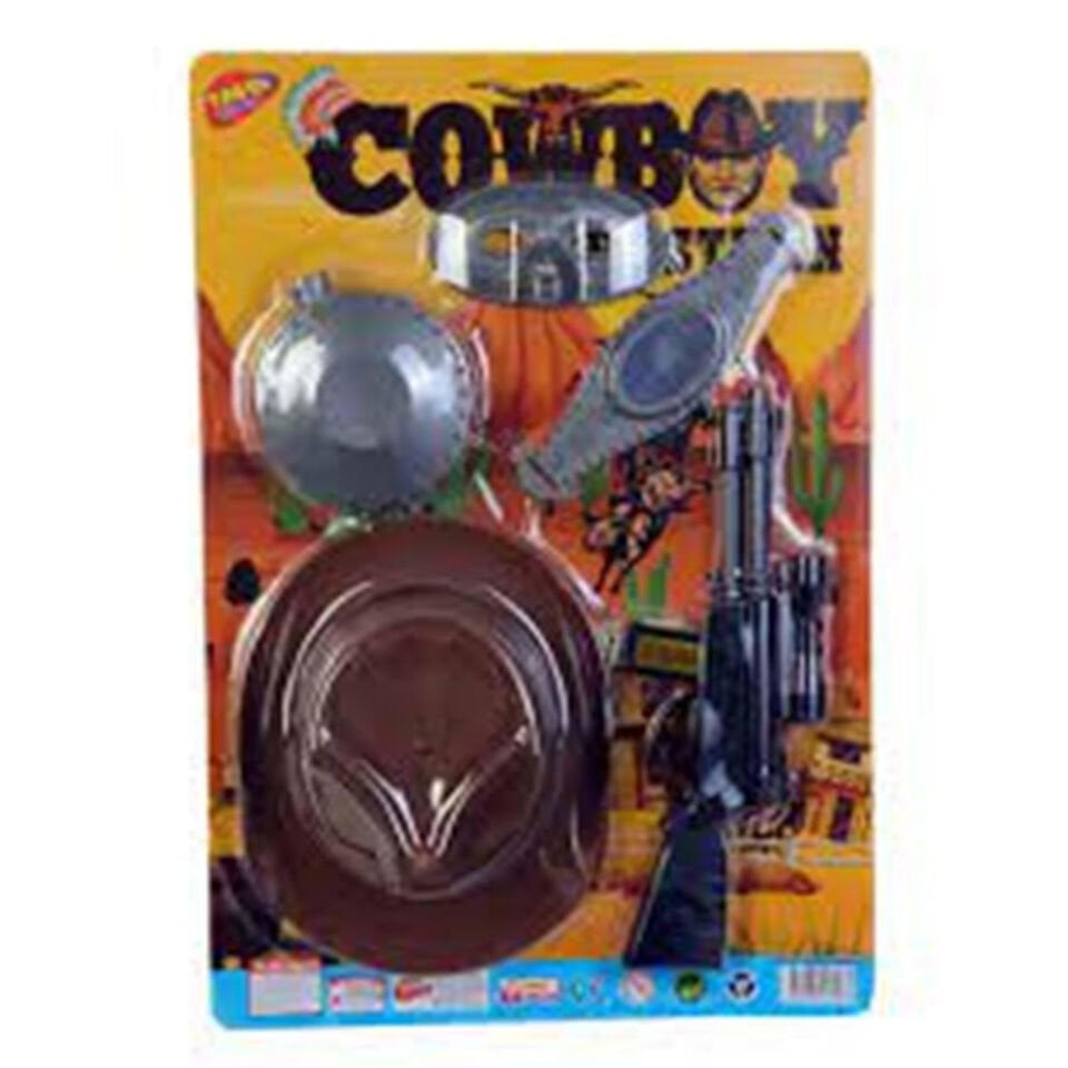 KARTELADA ŞAPKALI KOVBOY SETİ KL.25