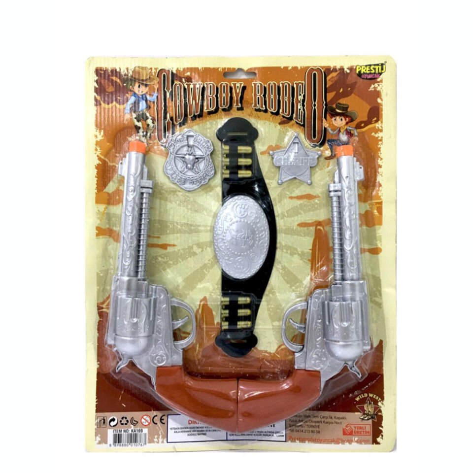 KARTELALI 2 SİLAHLI KOVBOY SETİ KL.96