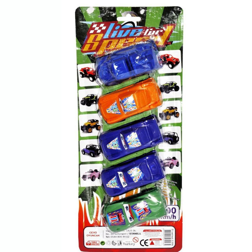KARTELA 5 Lİ MİNİ ARABALAR (CEVO-916) KL.120