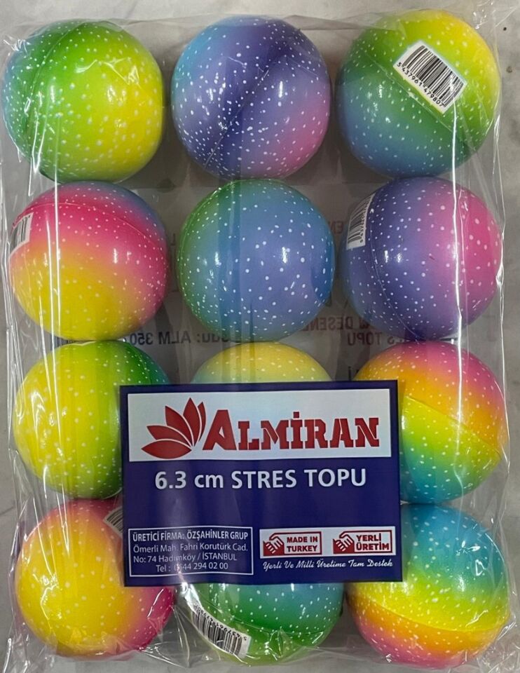 STRES TOPU KÇK 3D DESENLİ PK:12