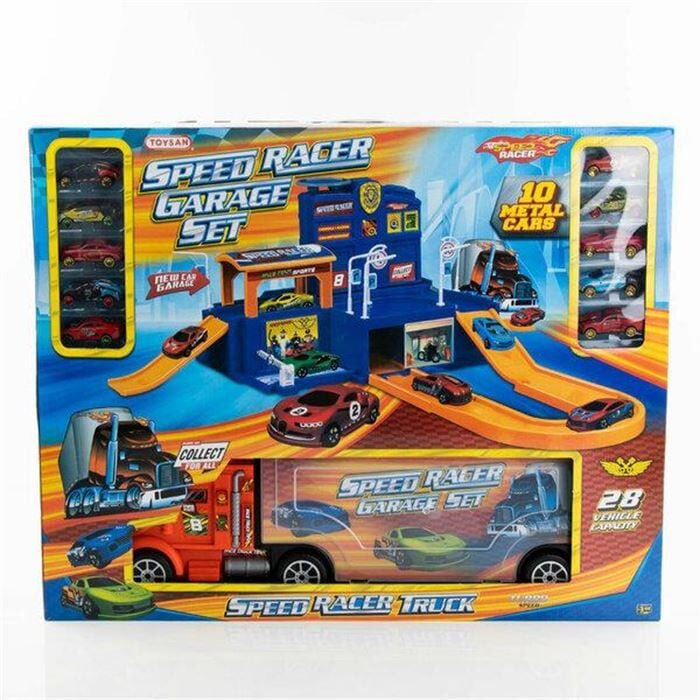 TOYSAN BİG TRUCK SPEED RACER GARAJ SETİ KL.4