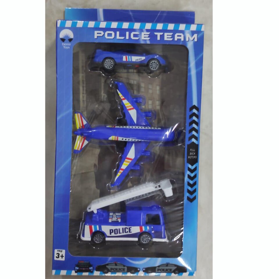 KUTUDA 3 LÜ UÇAKLI POLİS SET KL.74