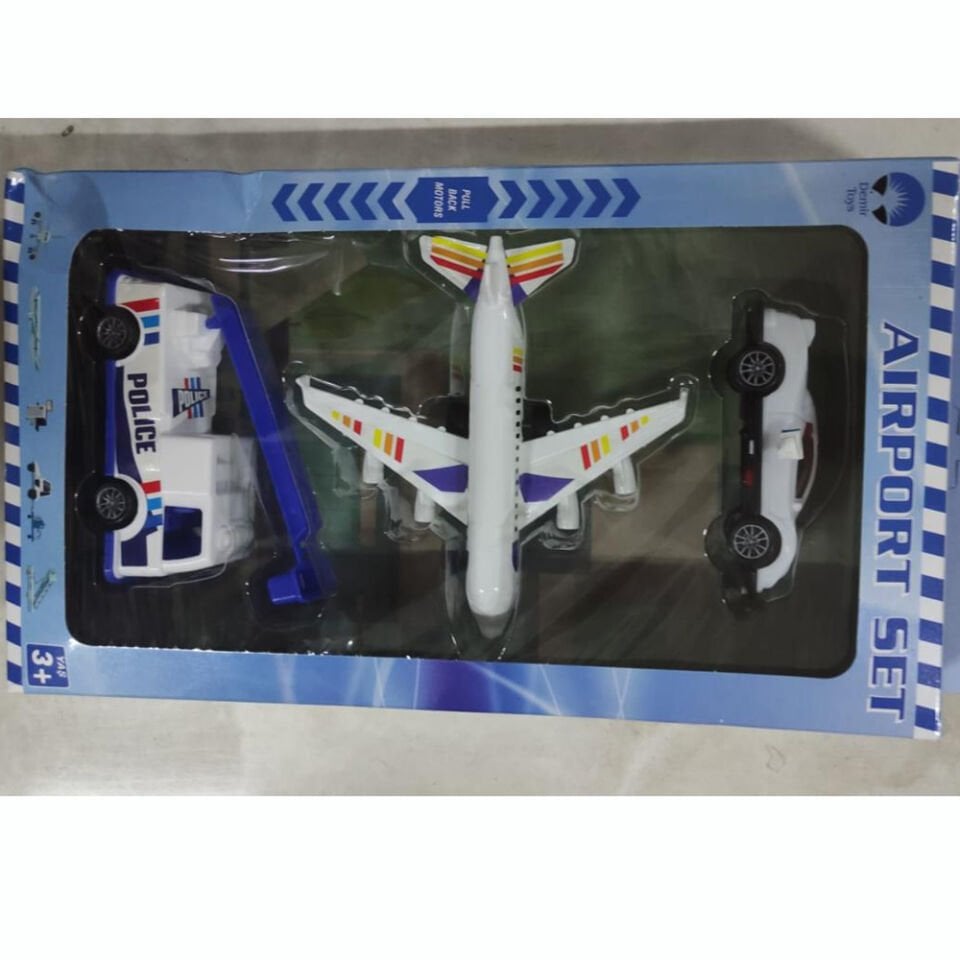 KUTUDA 3 LÜ UÇAKLI HAVALİMANI SET KL.74