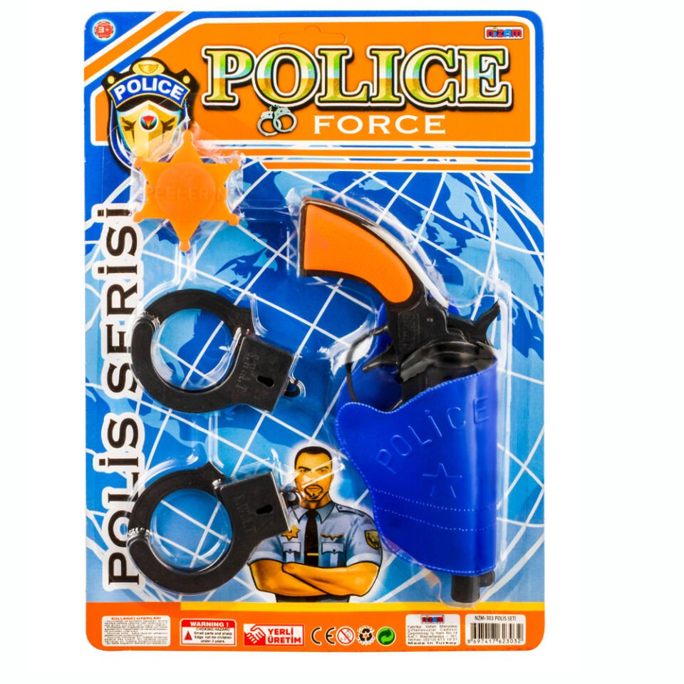 KARTELA POLİS TABANCA SET (NZM-303)KL.104