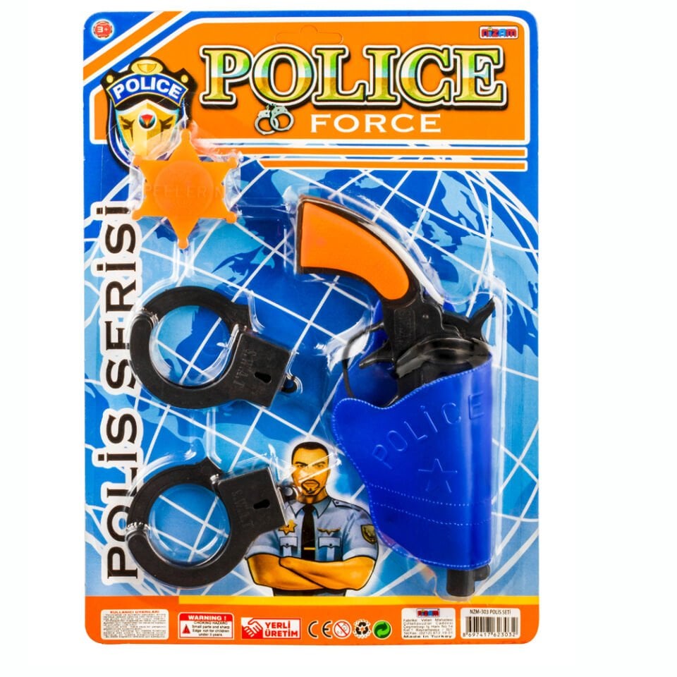 KARTELA POLİS TABANCA SET (NZM-303)KL.104
