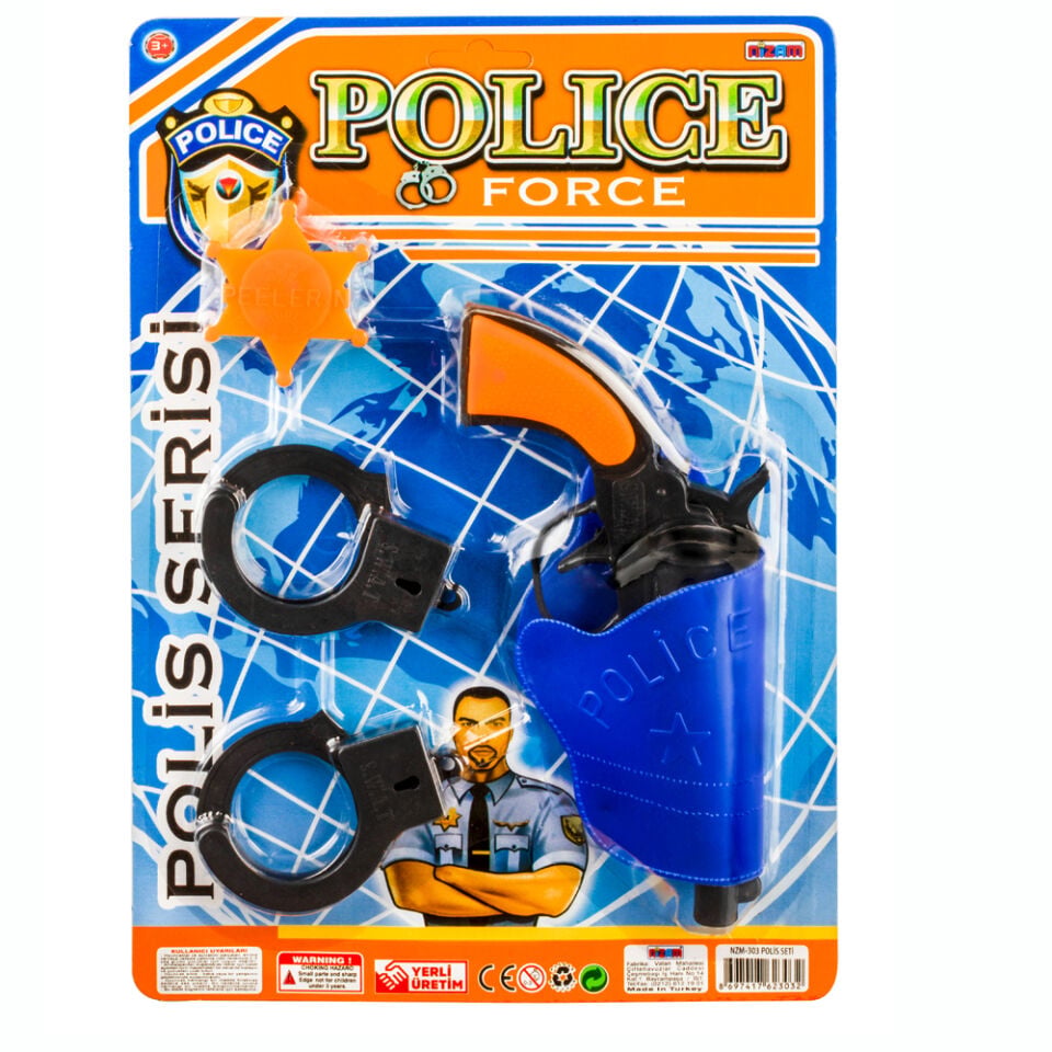 KARTELA POLİS TABANCA SET (NZM-303)KL.104