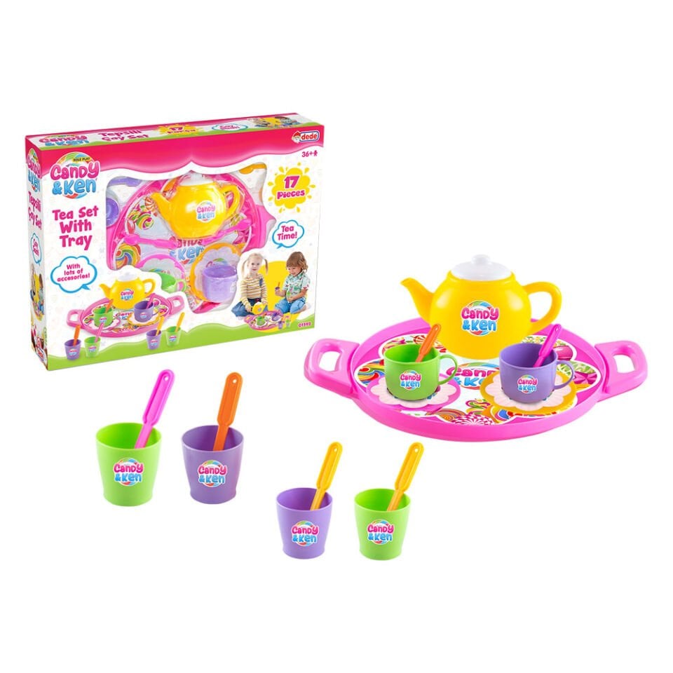 CANDY TEPSİLİ ÇAY SETİ