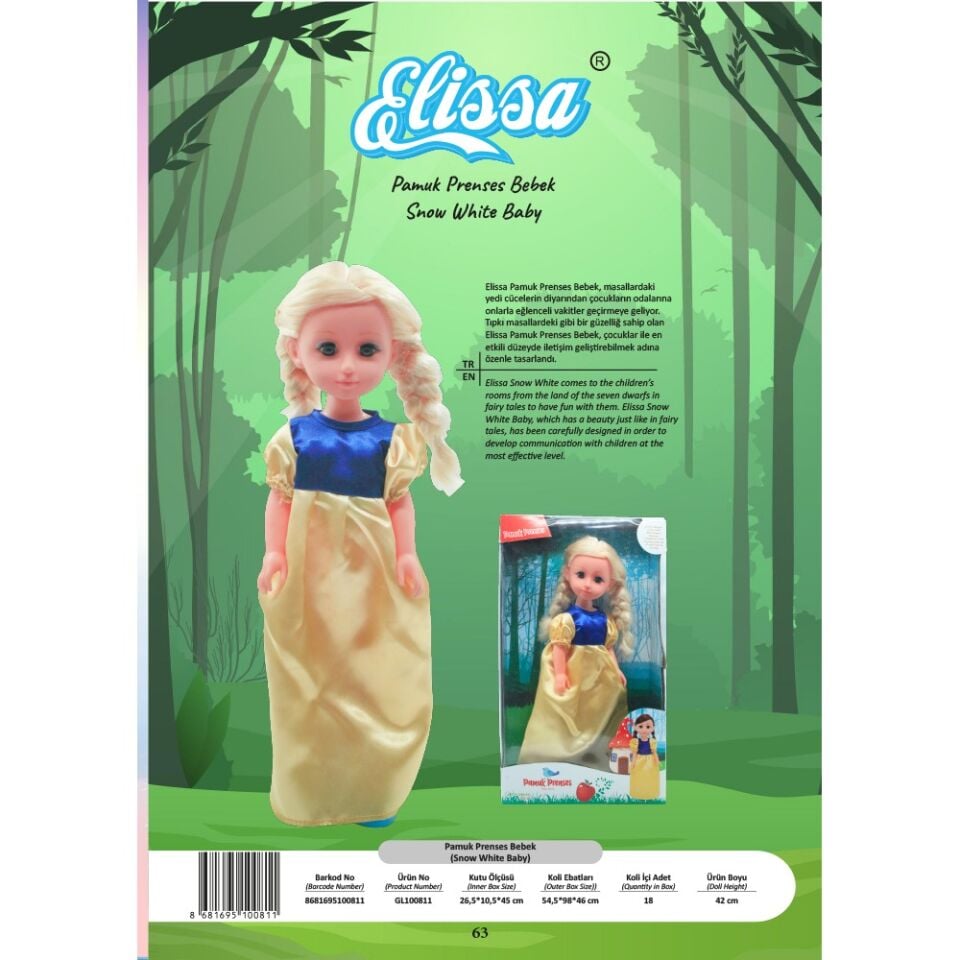 KUTUDA PAMUK PRENSES BEBEK KL.16