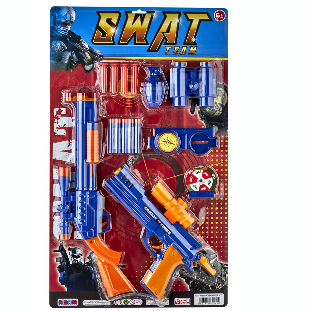 SWAT TEAM 2 Lİ TABANCA SETİ KARTELA (KL:30)