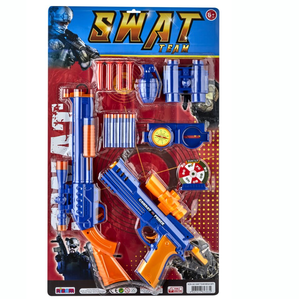SWAT TEAM 2 Lİ TABANCA SETİ KARTELA (KL:30)