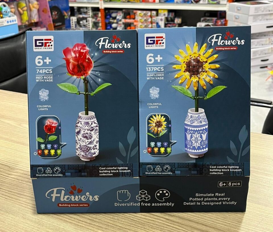 KUTUDA 178 PCS ÇİÇEK BLOKLARI PK:8 KL.64