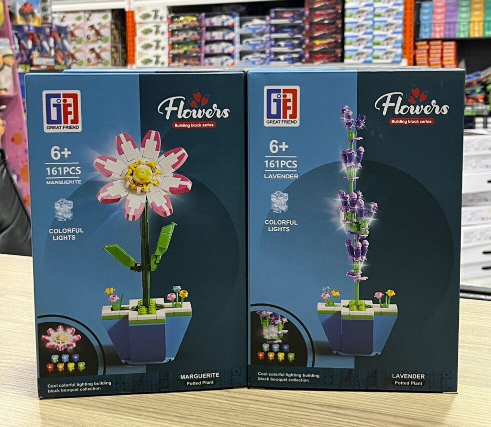 KUTUDA 124 PCS ÇİÇEK BLOKLAR PK:8 KL.64