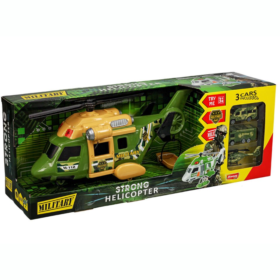 HELİKOPTER ASKER SETİ ARABALI KL.12