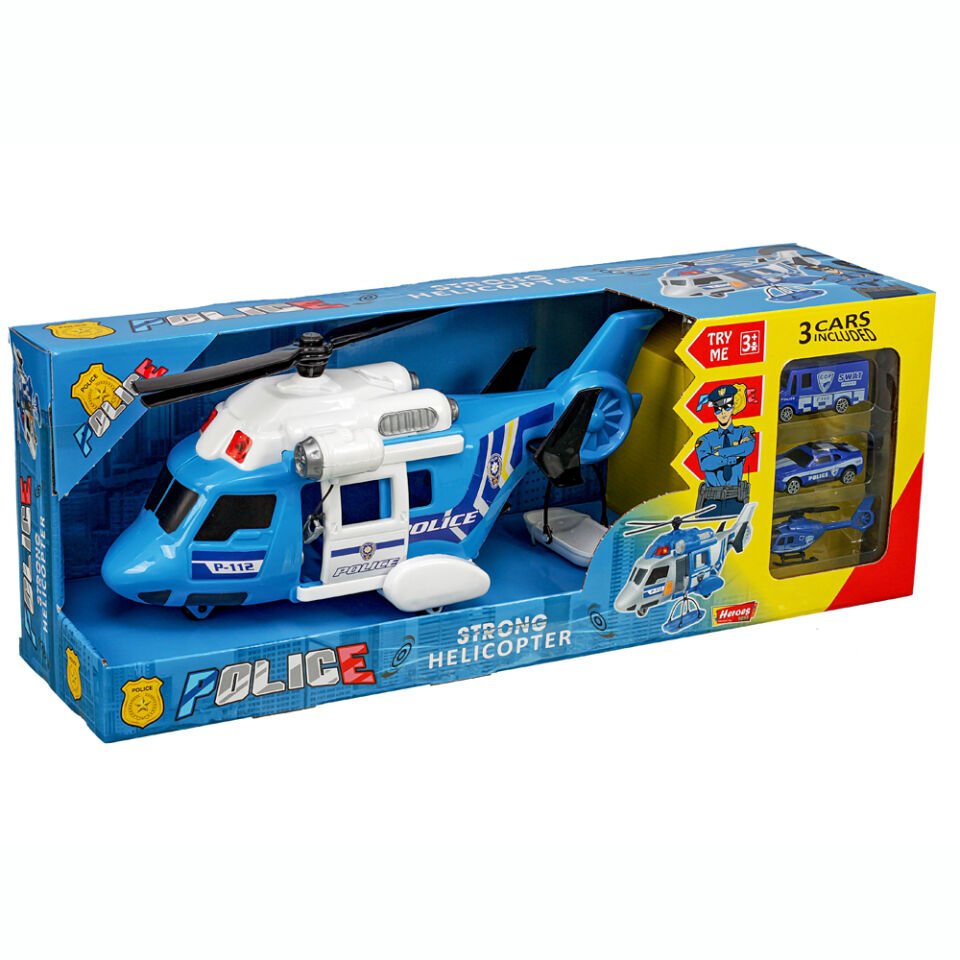 HELİKOPTER POLİS SETİ ARABALI KL.12