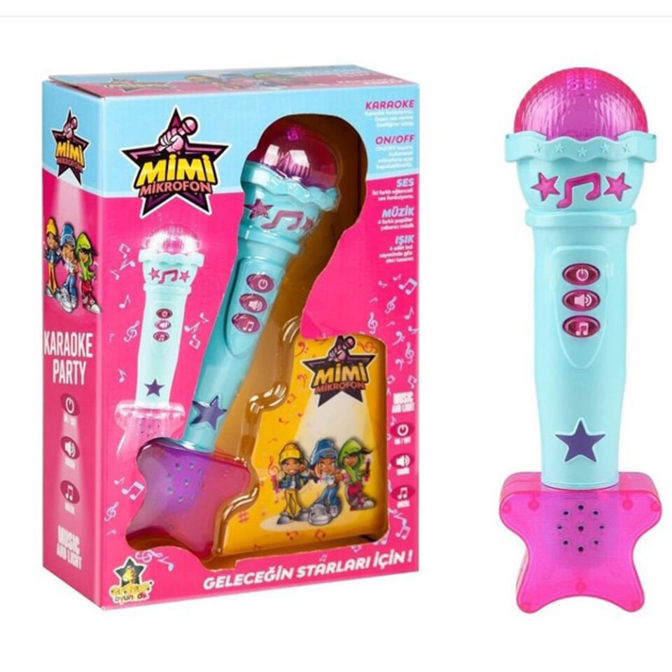 MİMİ MİKROFON KUTUDA MÜZİKLİ IŞIKLI  KL.36
