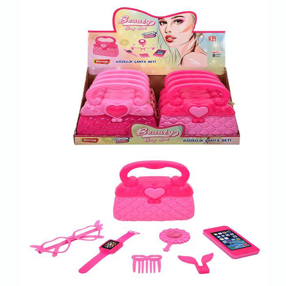 HEREOS TOYS MİNİ ÇANTA GÜZELLİK SETİ PK:8 KL.32