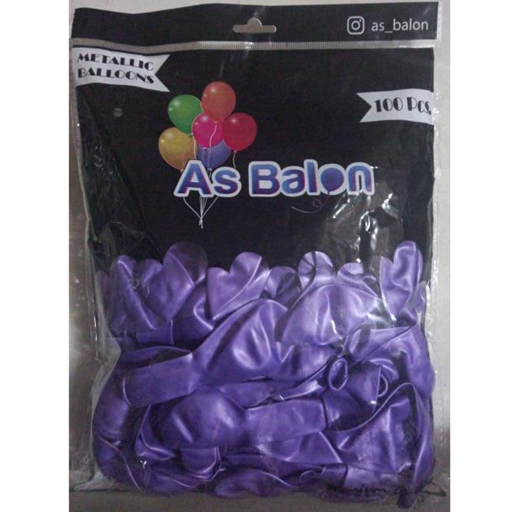 METALİK BALON AÇIK MOR
