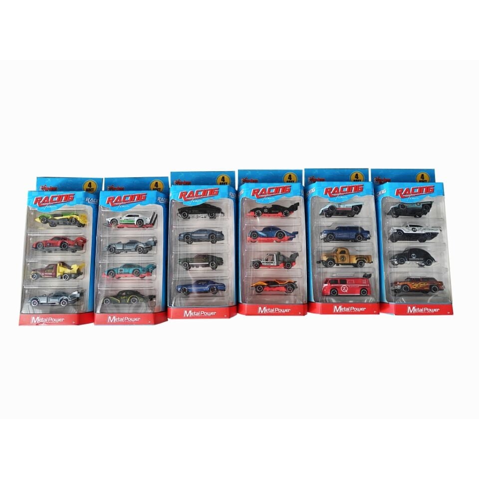KUTULU RACİNG 4 LÜ METAL ARABA KL.54