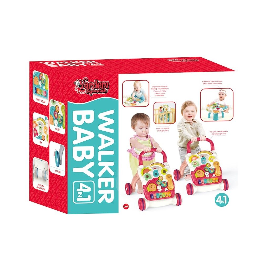 PİYANOLU 4 İN 1 BEBEK YÜRÜTECİ KL.6