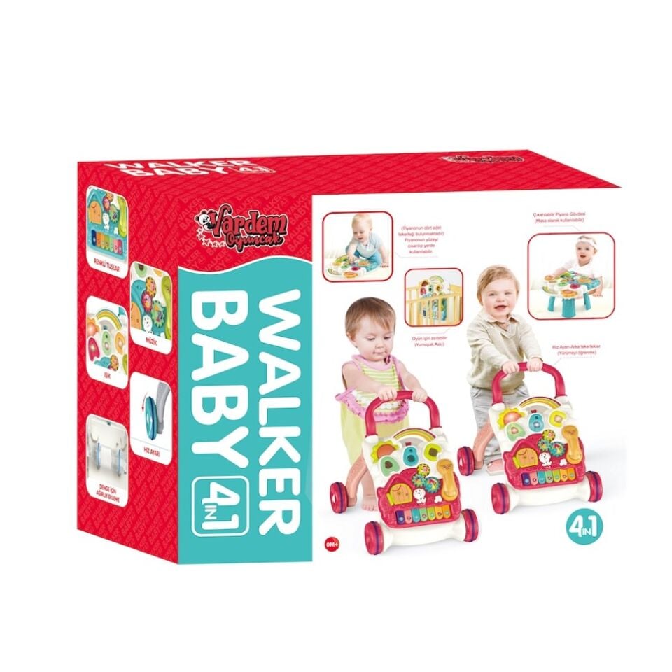 PİYANOLU 4 İN 1 BEBEK YÜRÜTECİ KL.6