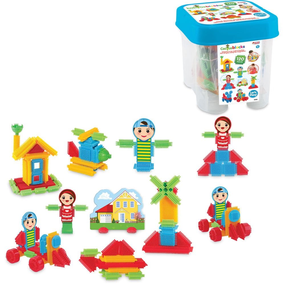 KAKTÜS BLOKLAR KOVA 120 PARÇA KL.8